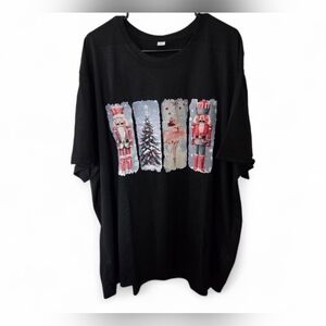 Black Christmas Nutcracker T-Shirt